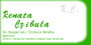 renata czibula business card
